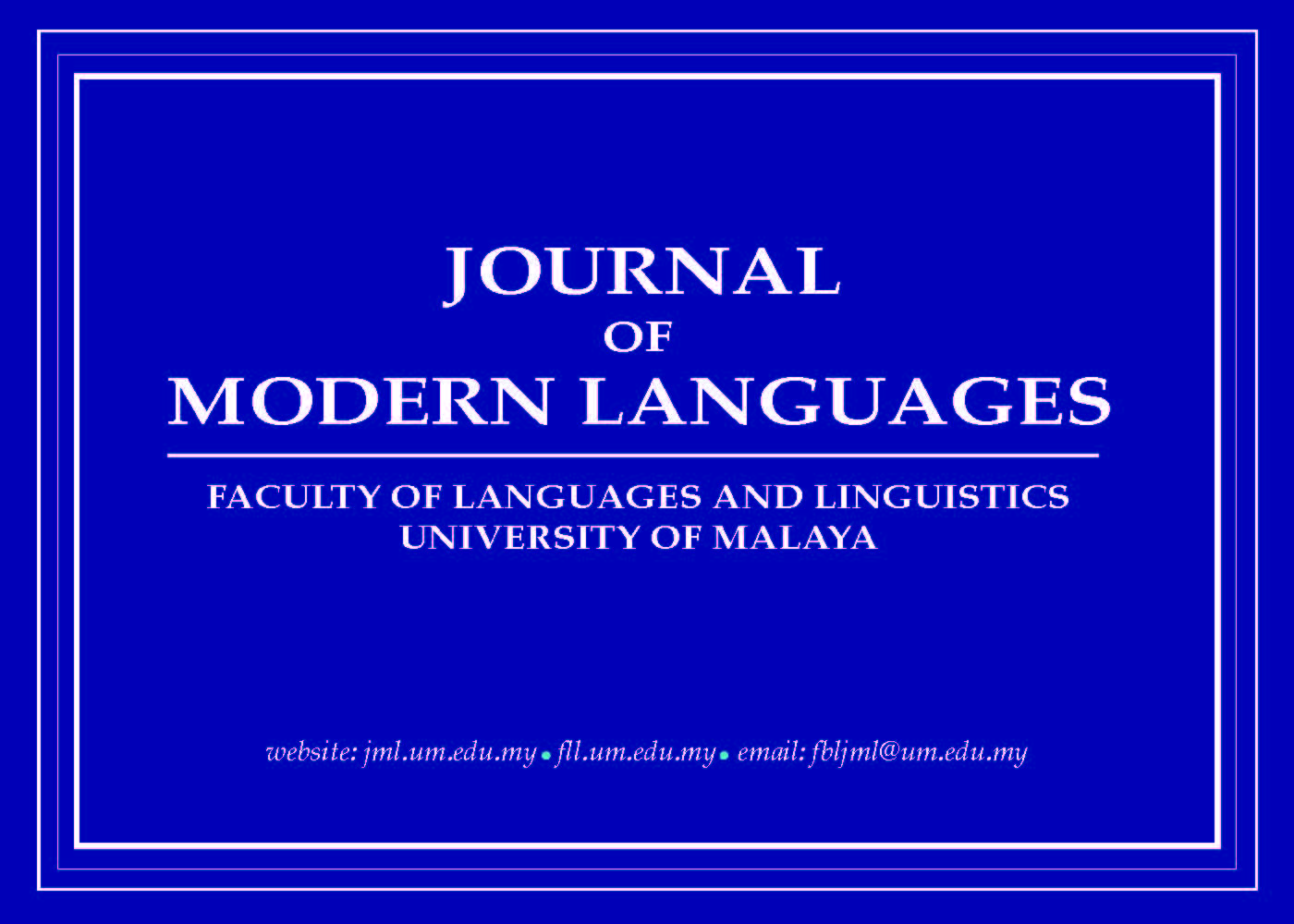 					View Vol. 35 No. 2 (2025): Journal of Modern Languages
				